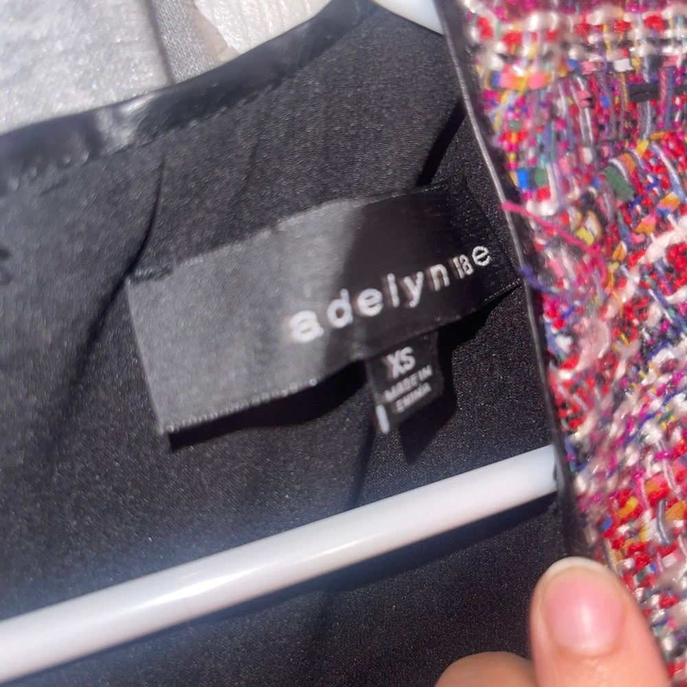 Adelyn Rae Colorful Tweed Dress